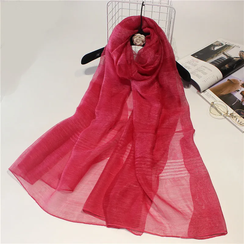 Real Silk Wool Long Scarf Shawl 90x200