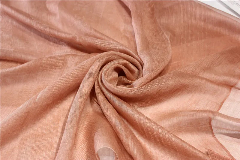 Real Silk Wool Long Scarf Shawl 90x200