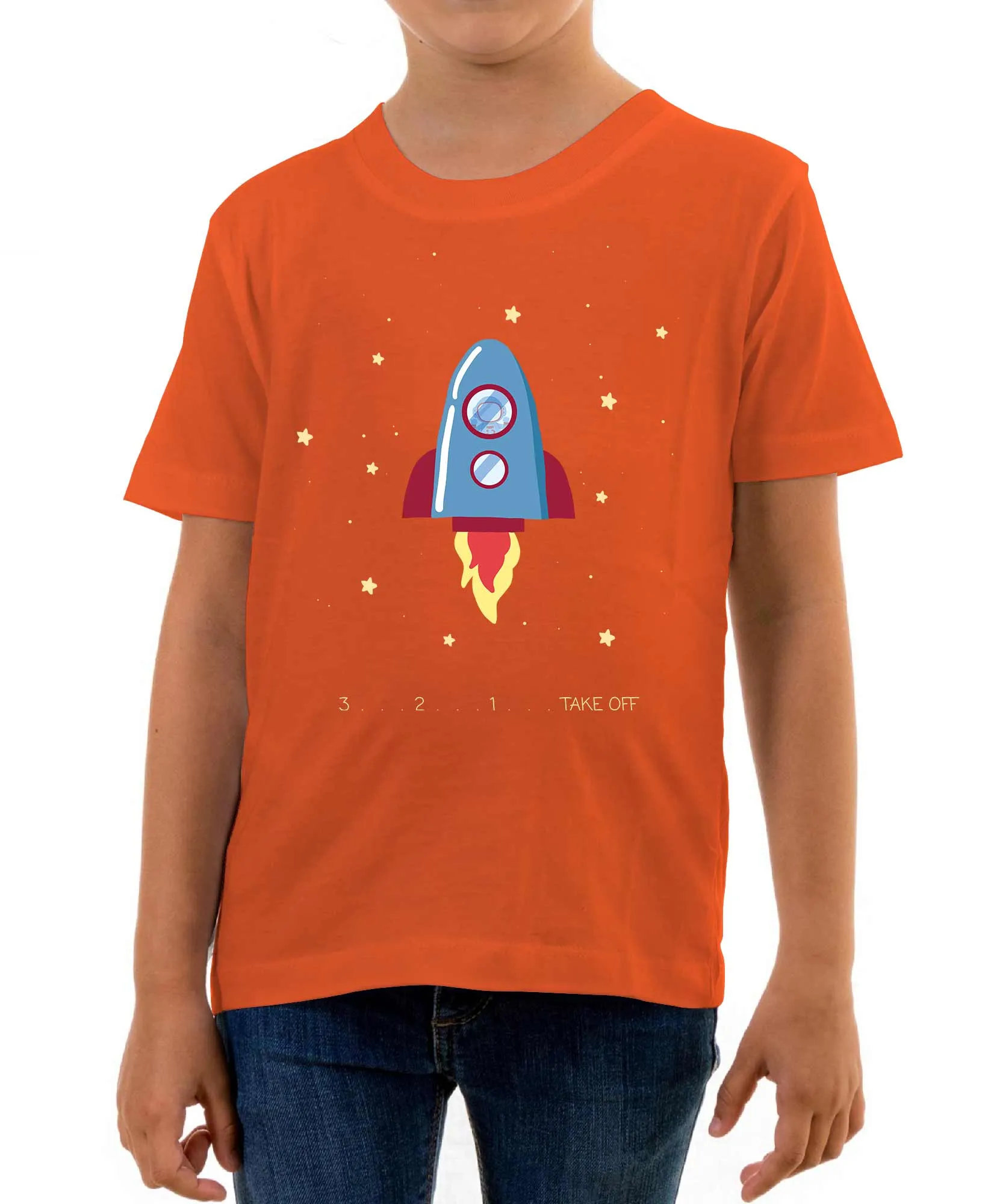 Reality Glitch Rocket Ship Take Off Kids T-Shirt