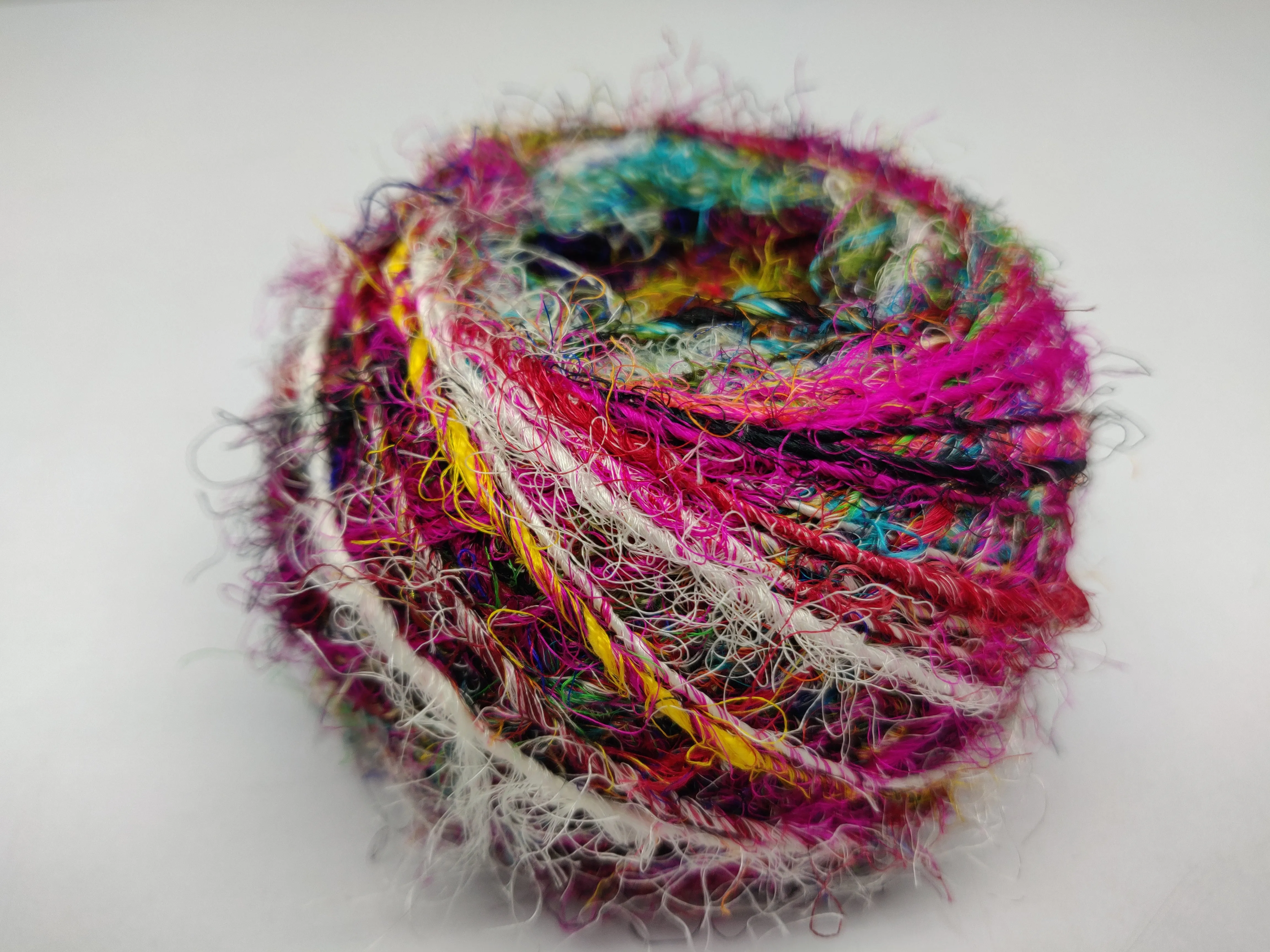 Recycled Sari Silk Yarn Prime Balls Multicolor