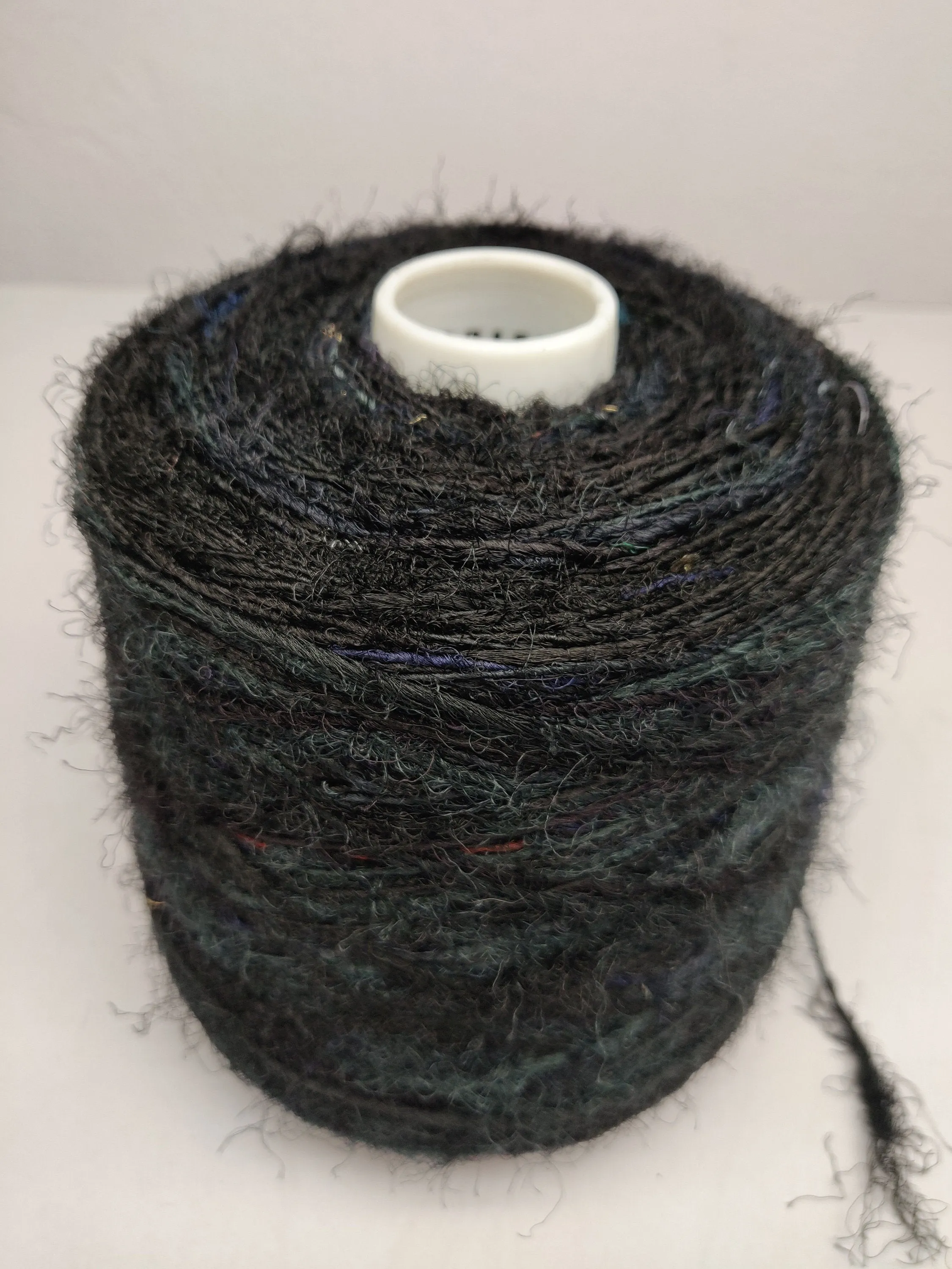 Recycled Sari Silk Yarn Prime - Black