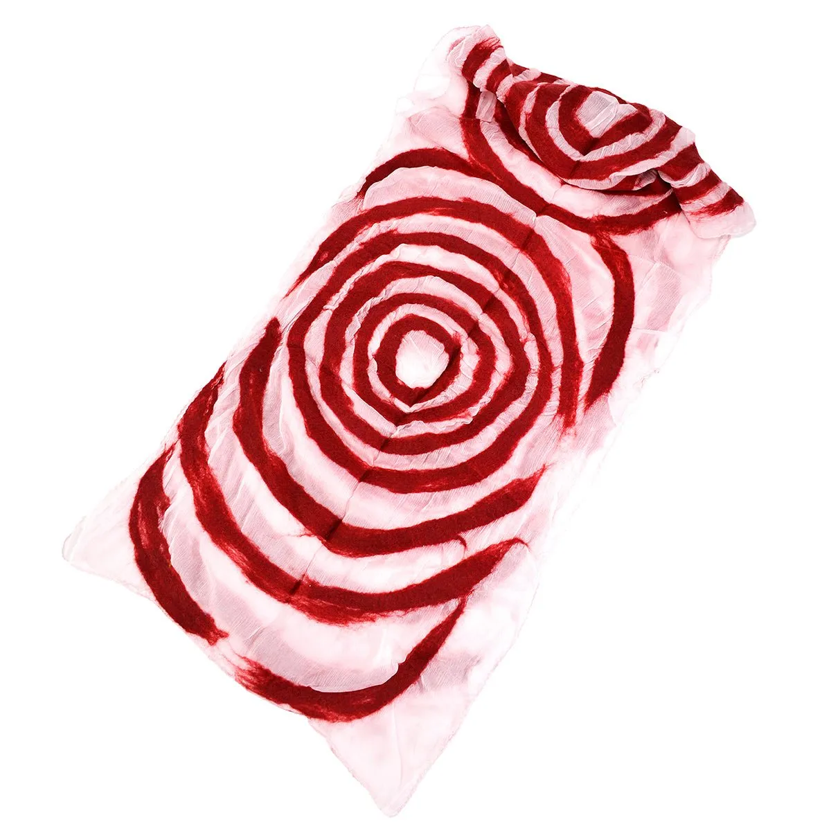 Red Big Circle Felt Chiffon Scarves