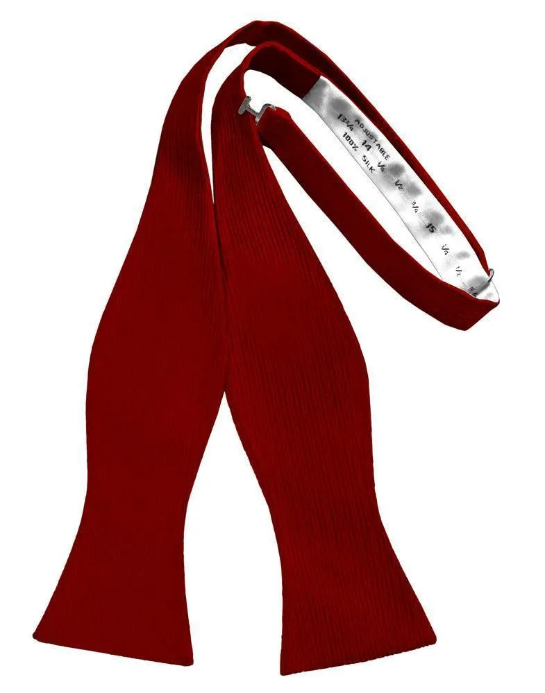 Red Faille Silk Bow Tie