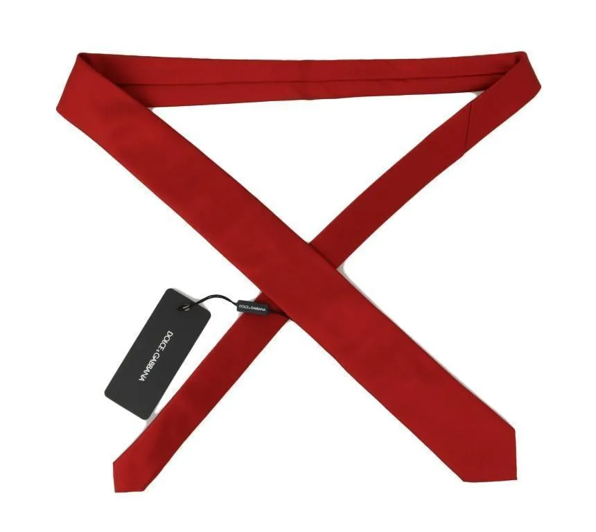 Red Silk Solid Classic Tie