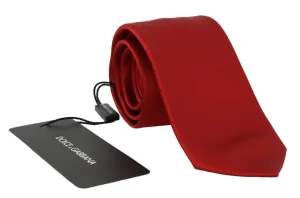 Red Silk Solid Classic Tie