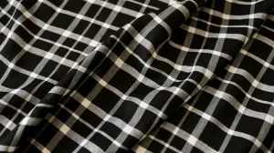 REMNANT 0.80m x 1.50m - SYNTHETIC LAWN - Black and white check design