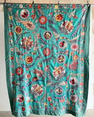 RESERVED: Hand Stitched Suzani (CSSU011224 | 65 x 87")
