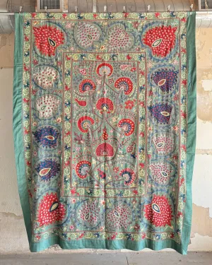 RESERVED: Hand Stitched Suzani (CSSU013024 | 84 x 110")