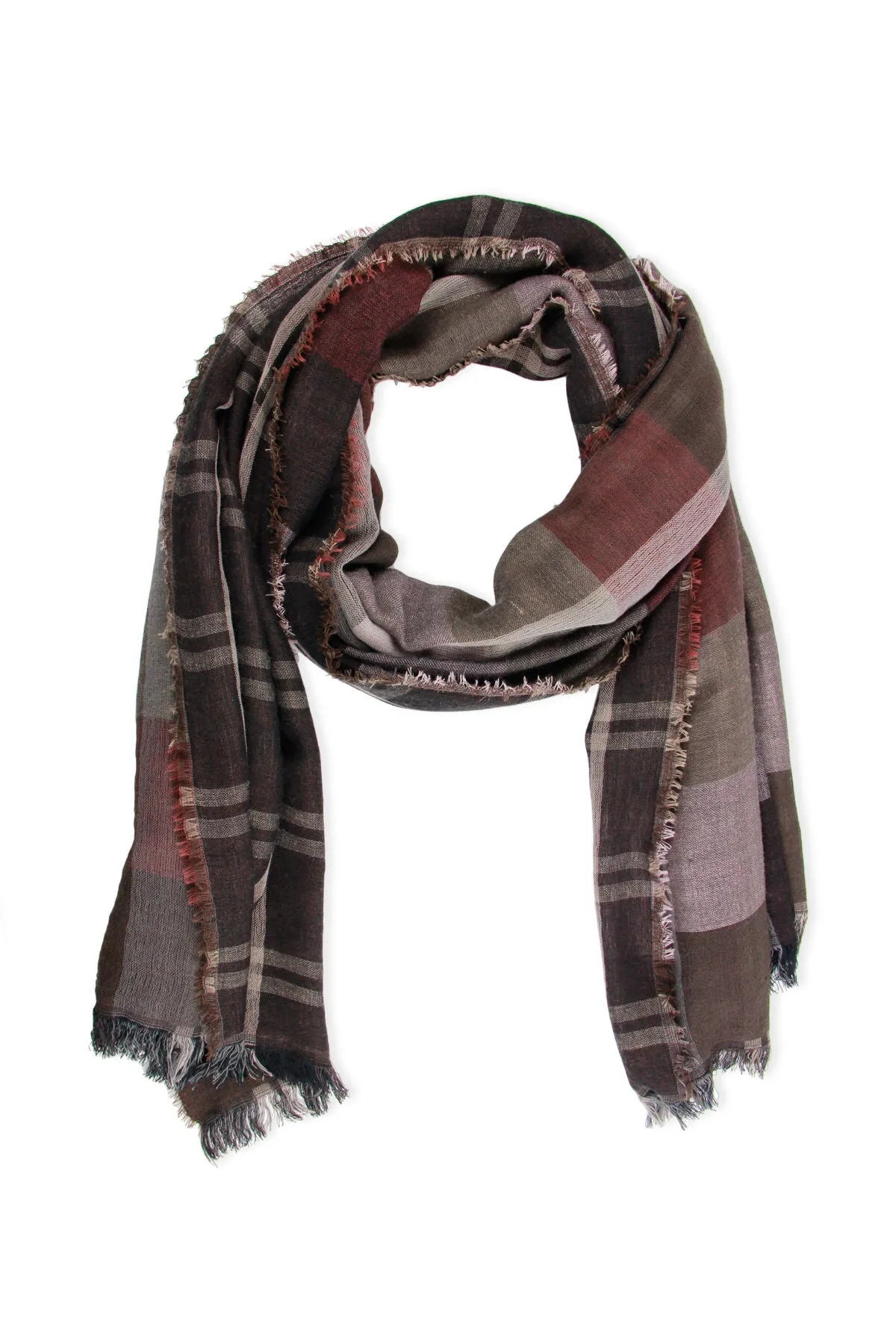 Reversible Plaid Scarf