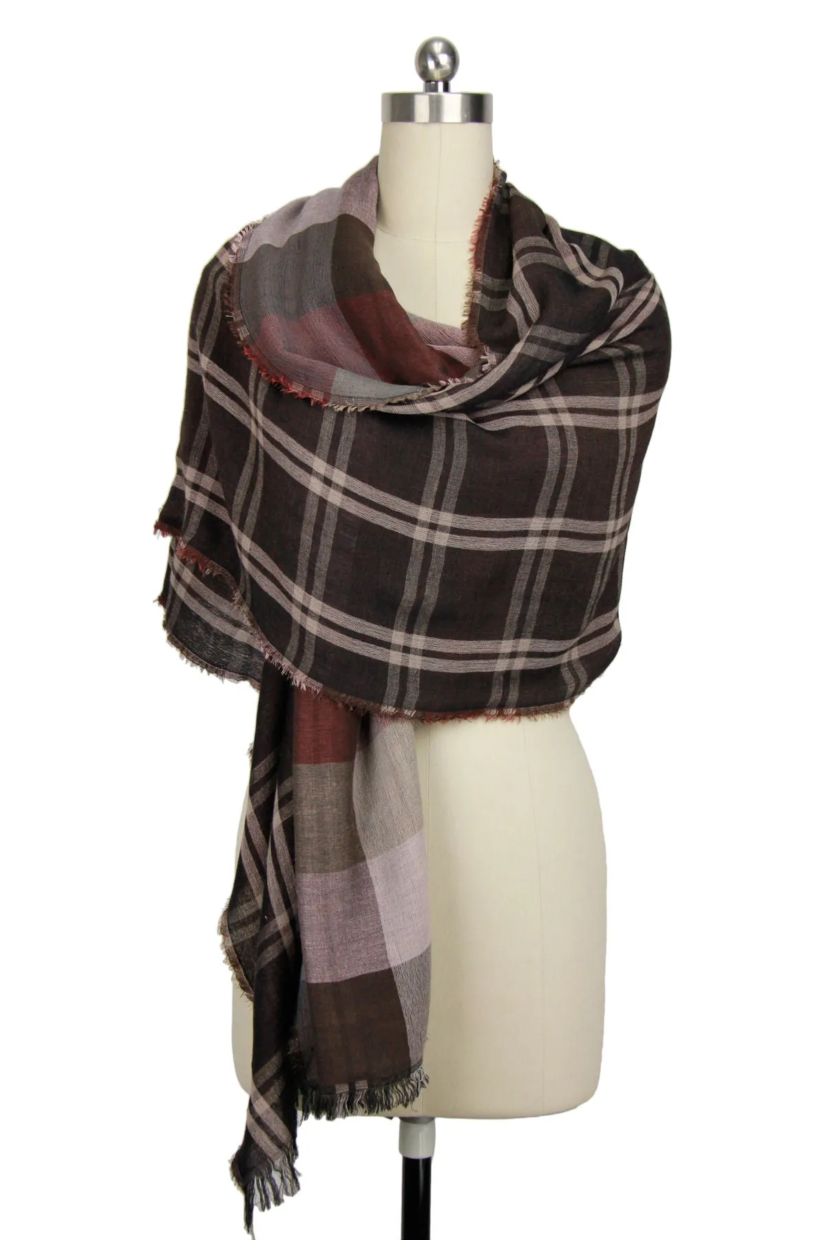 Reversible Plaid Scarf