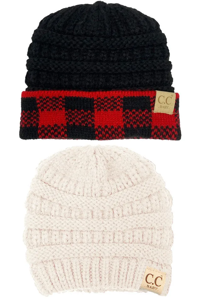 Ribbed Knit Baby Beanie by Funky Junque