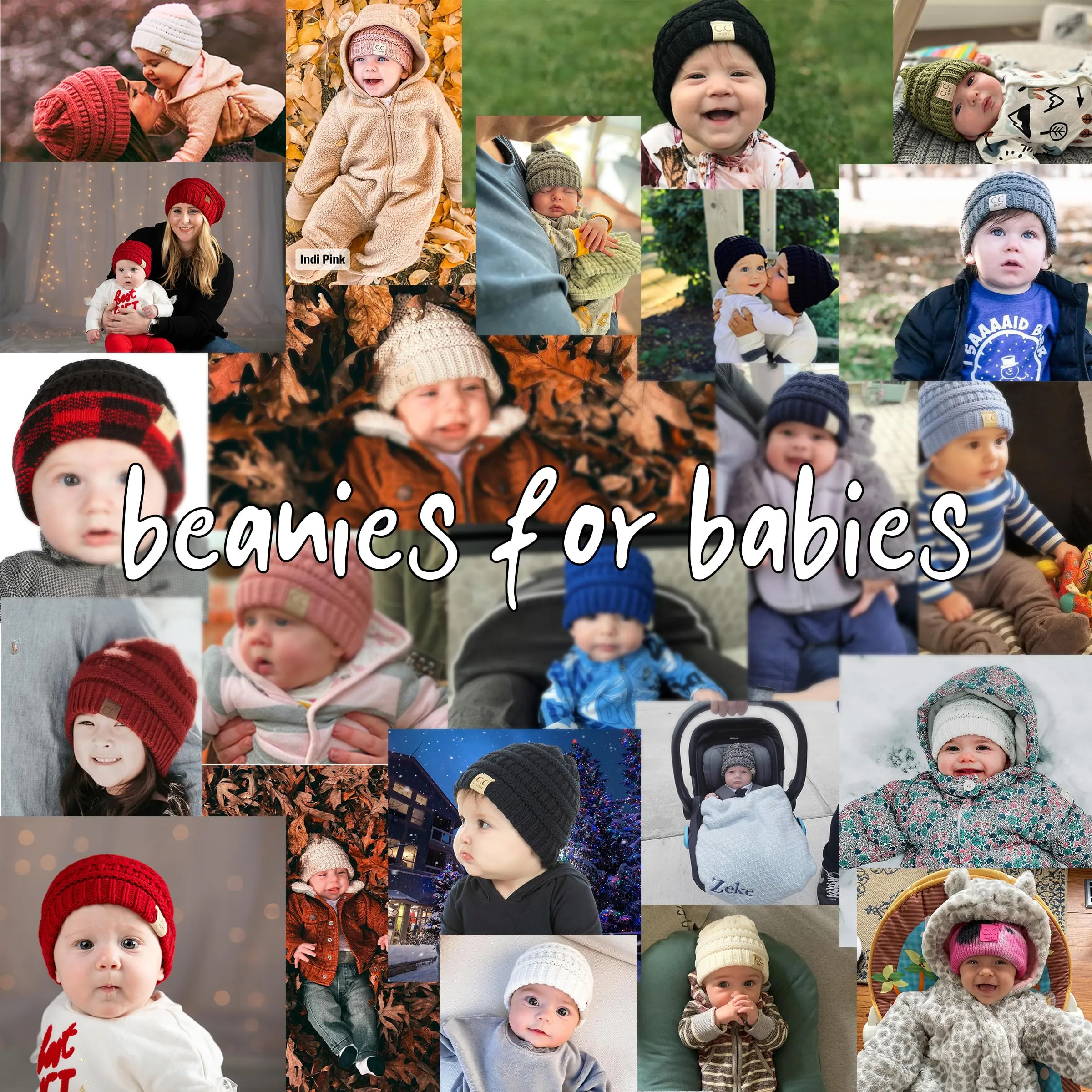 Ribbed Knit Baby Beanie by Funky Junque