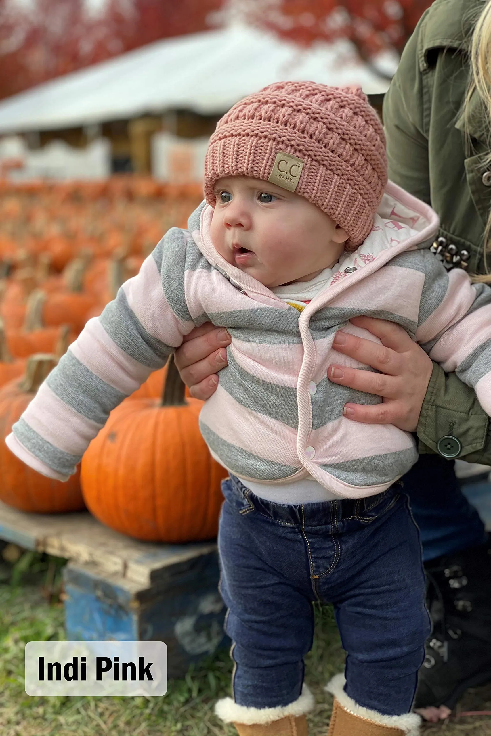Ribbed Knit Baby Beanie by Funky Junque