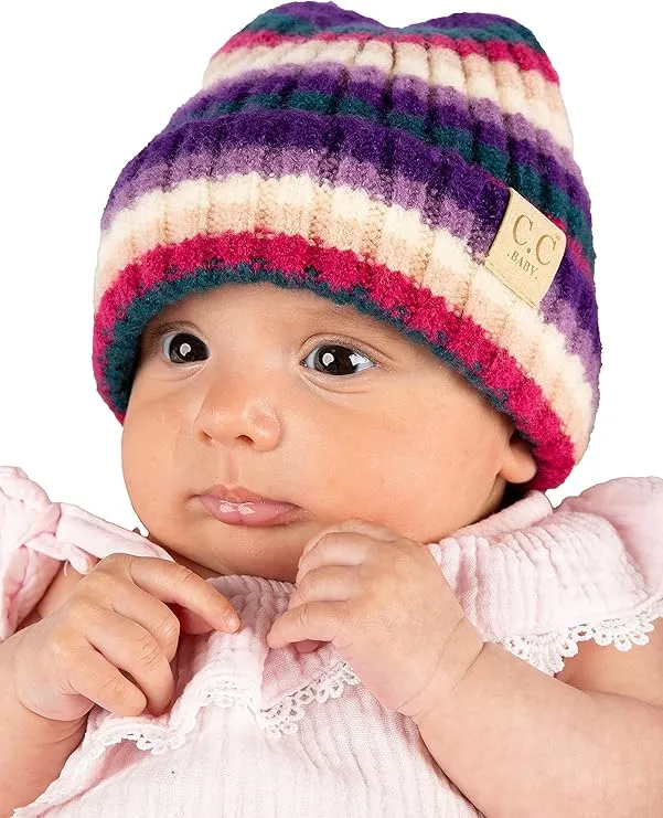Ribbed Knit Baby Beanie by Funky Junque