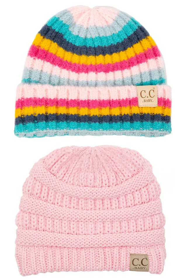 Ribbed Knit Baby Beanie by Funky Junque