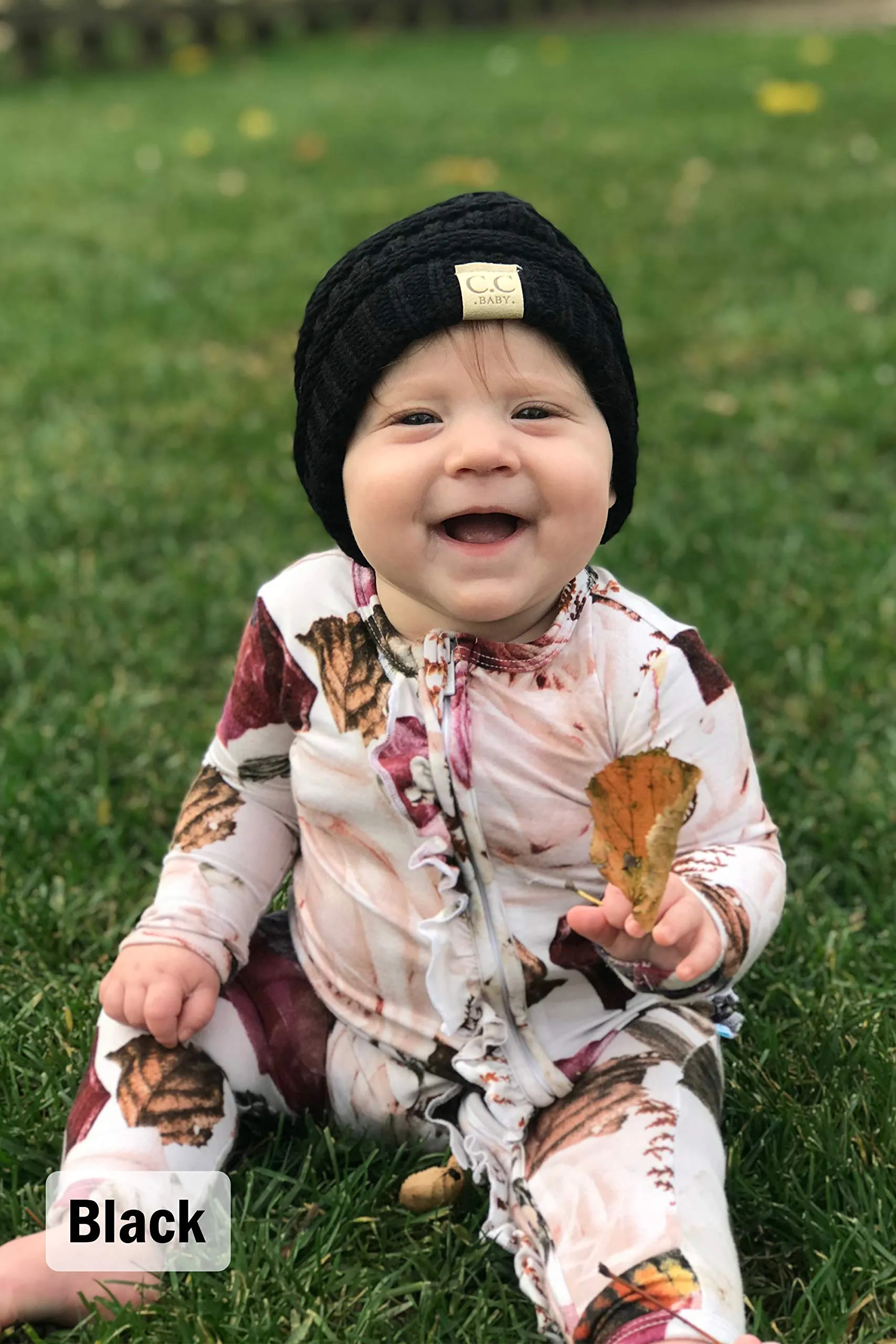 Ribbed Knit Baby Beanie by Funky Junque