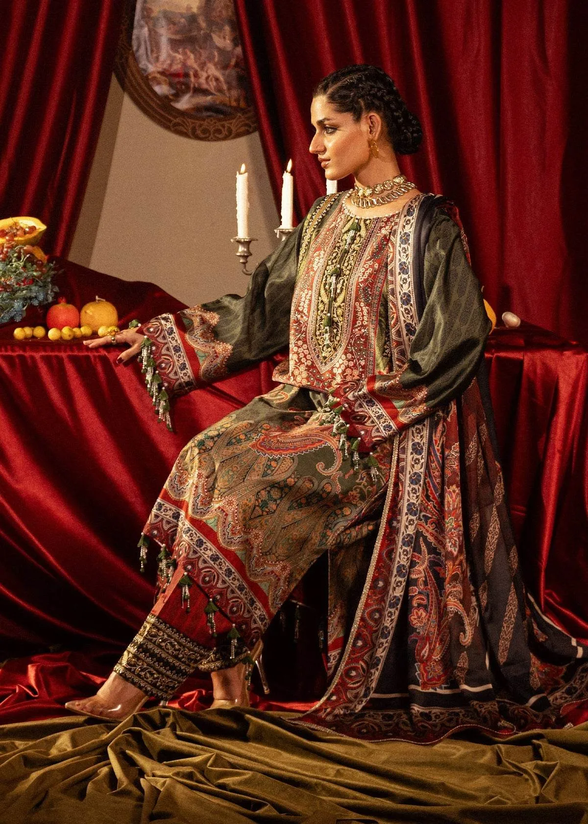 Roohi Silk Embroidered Unstitched 3pcs