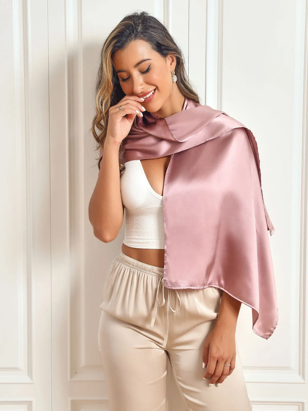 Rosamund - Timeless Solid Color Woman's Long Scarf