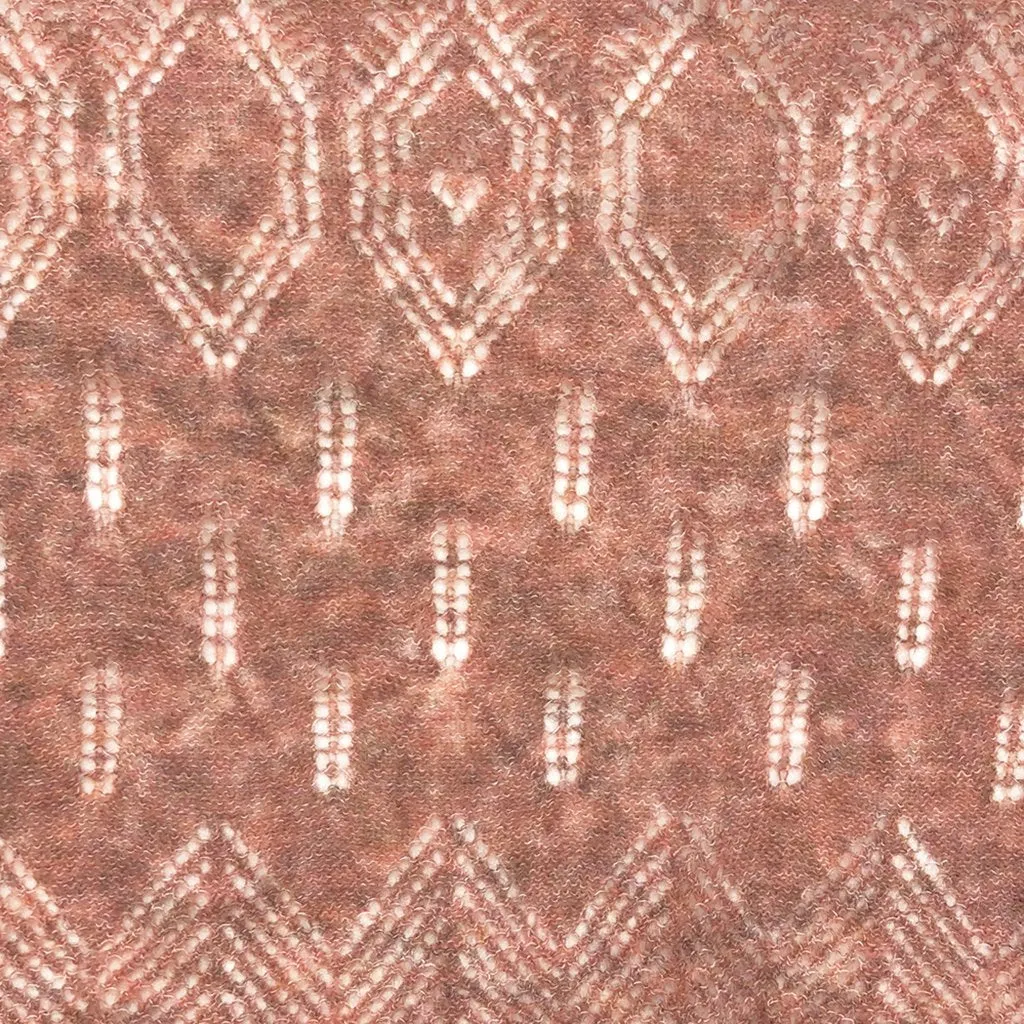 Rose Eyelet Alpaca Scarf