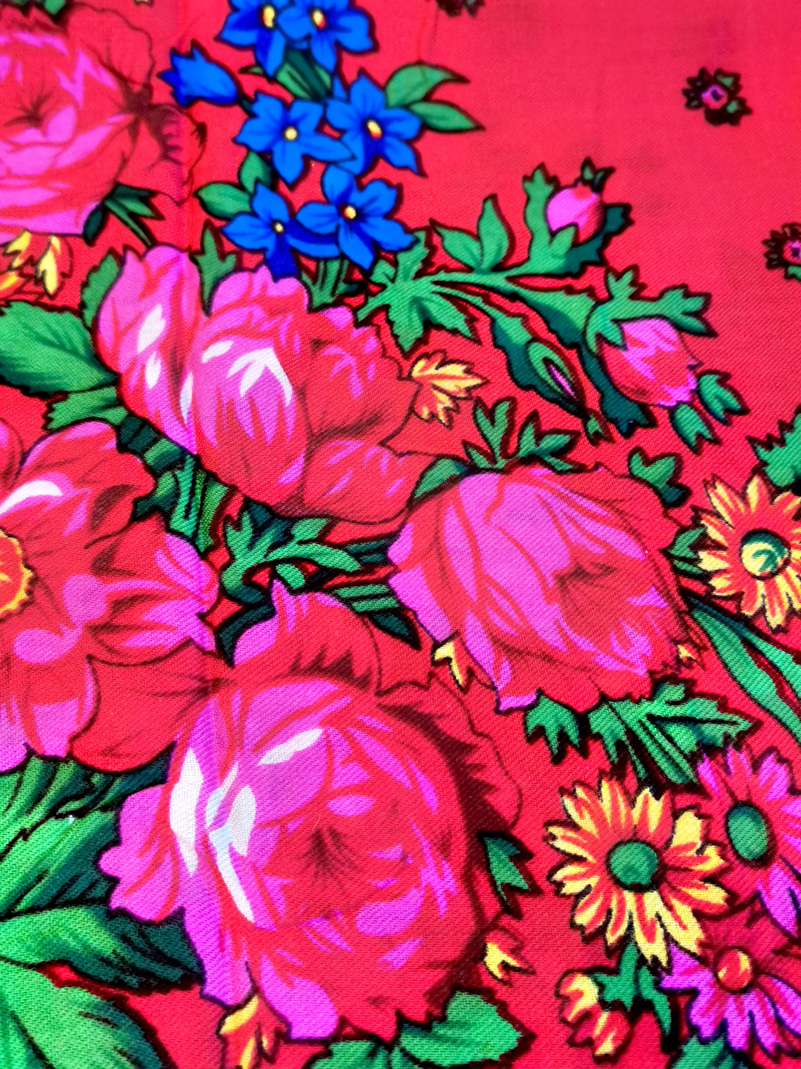 Russian super floral scarf