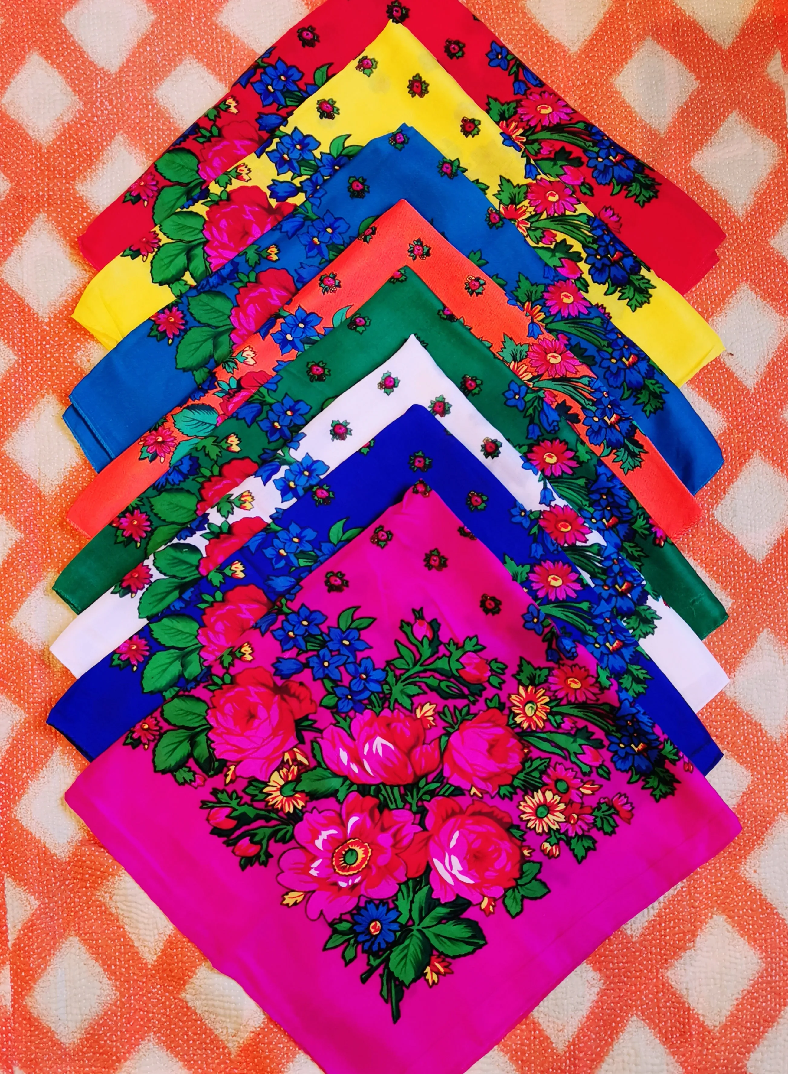 Russian super floral scarf