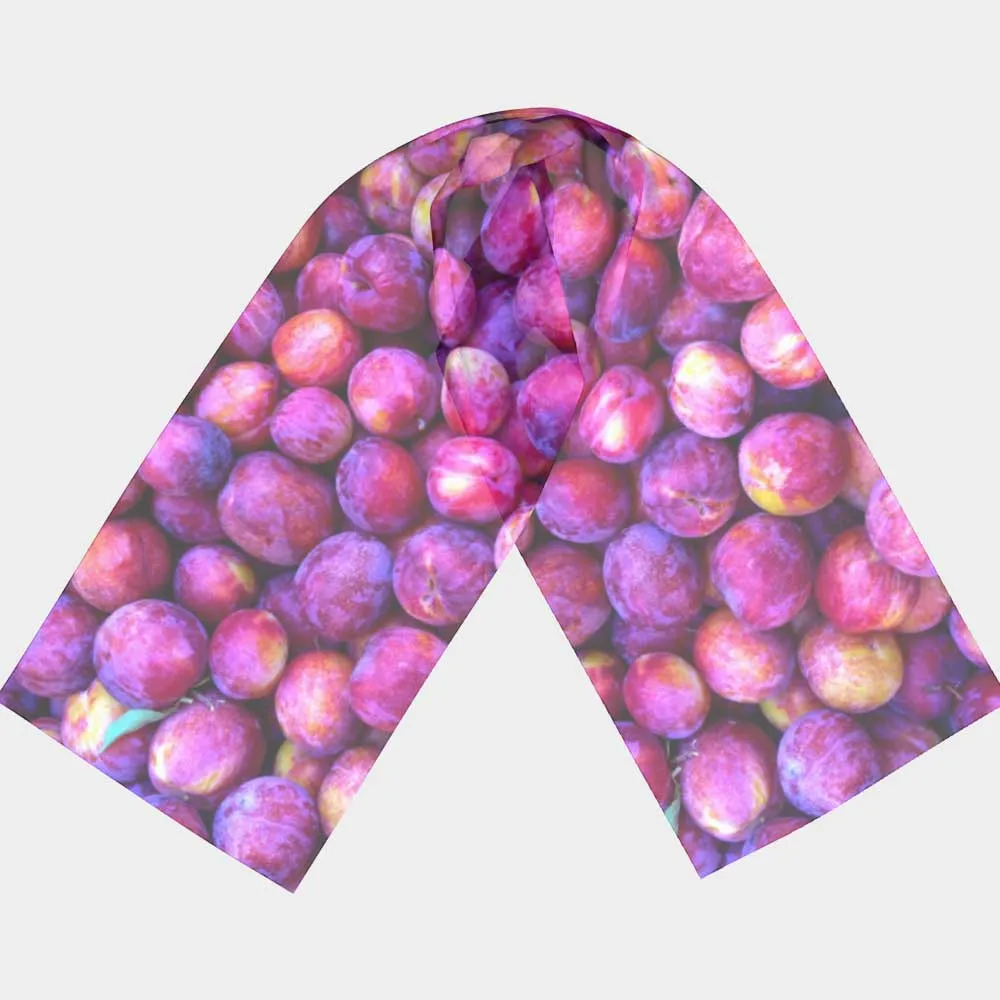 Rustic Plums Long Scarf