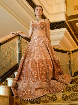 Rustic Raw Silk Elegance Lehenga Set