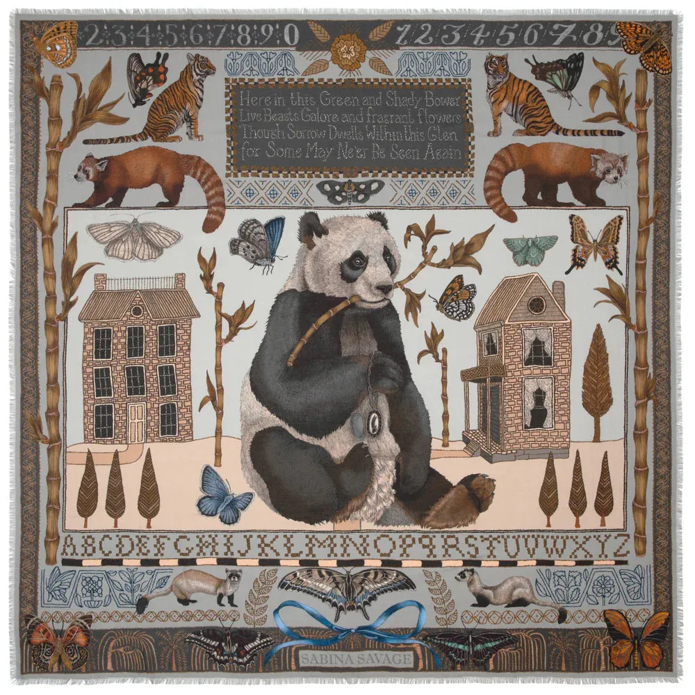 Sabina Savage "The Butterfly Panda"  Scarf