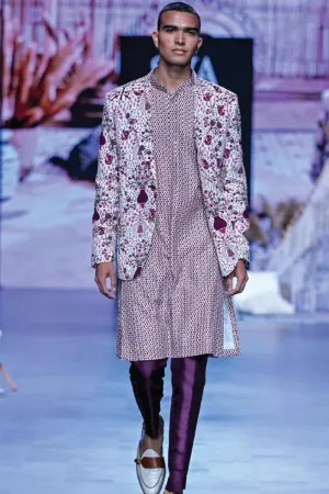 SAFAR MERLOT JAAL BLAZER SET