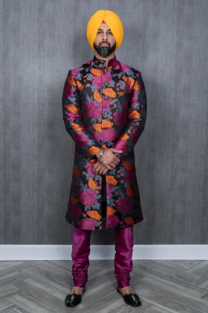 SAGAR Floral Sherwani Jacket (Ready-to-Ship)