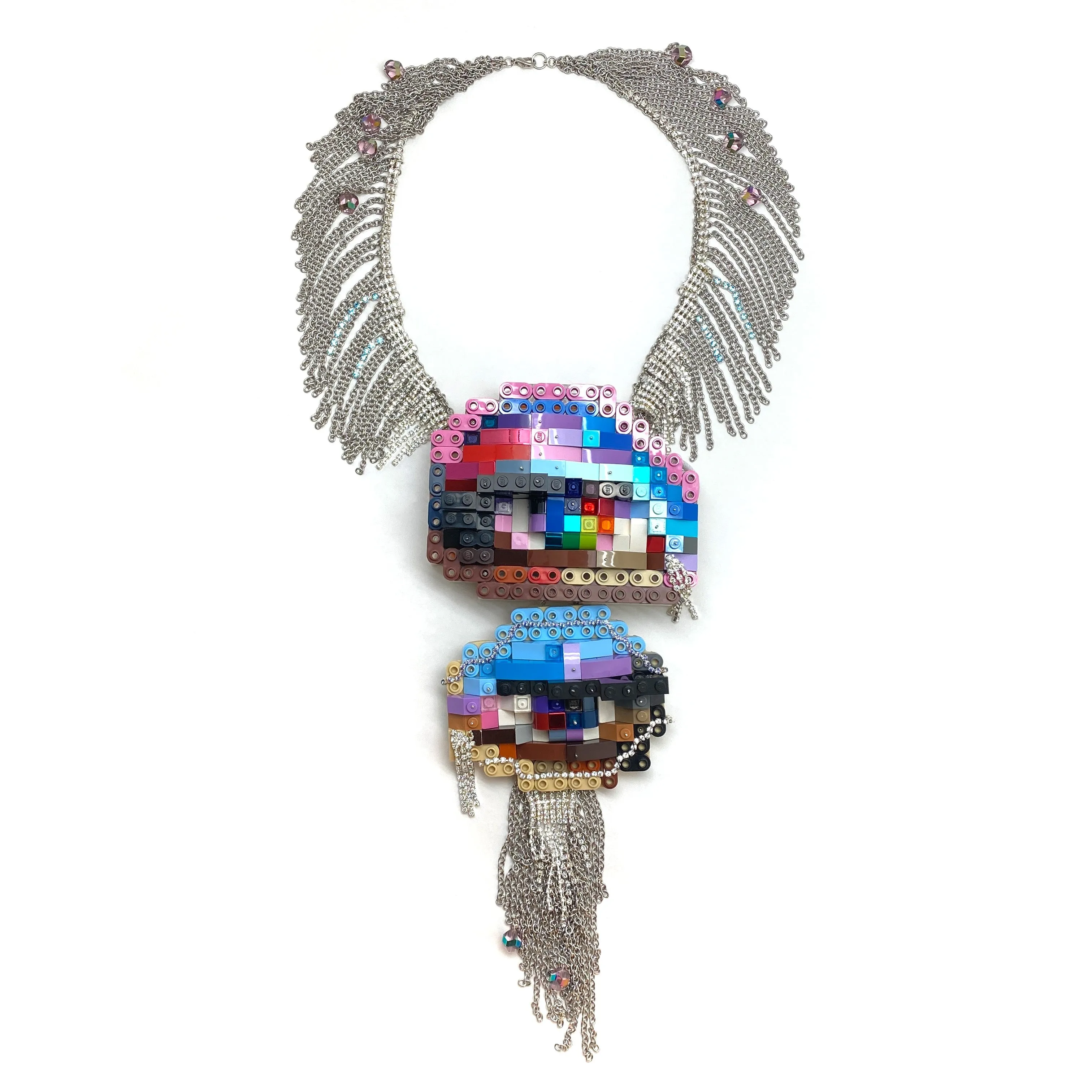 “Saint” Marsha P. Johnson and “Mother” Sylvia Rivera Necklace