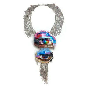 “Saint” Marsha P. Johnson and “Mother” Sylvia Rivera Necklace