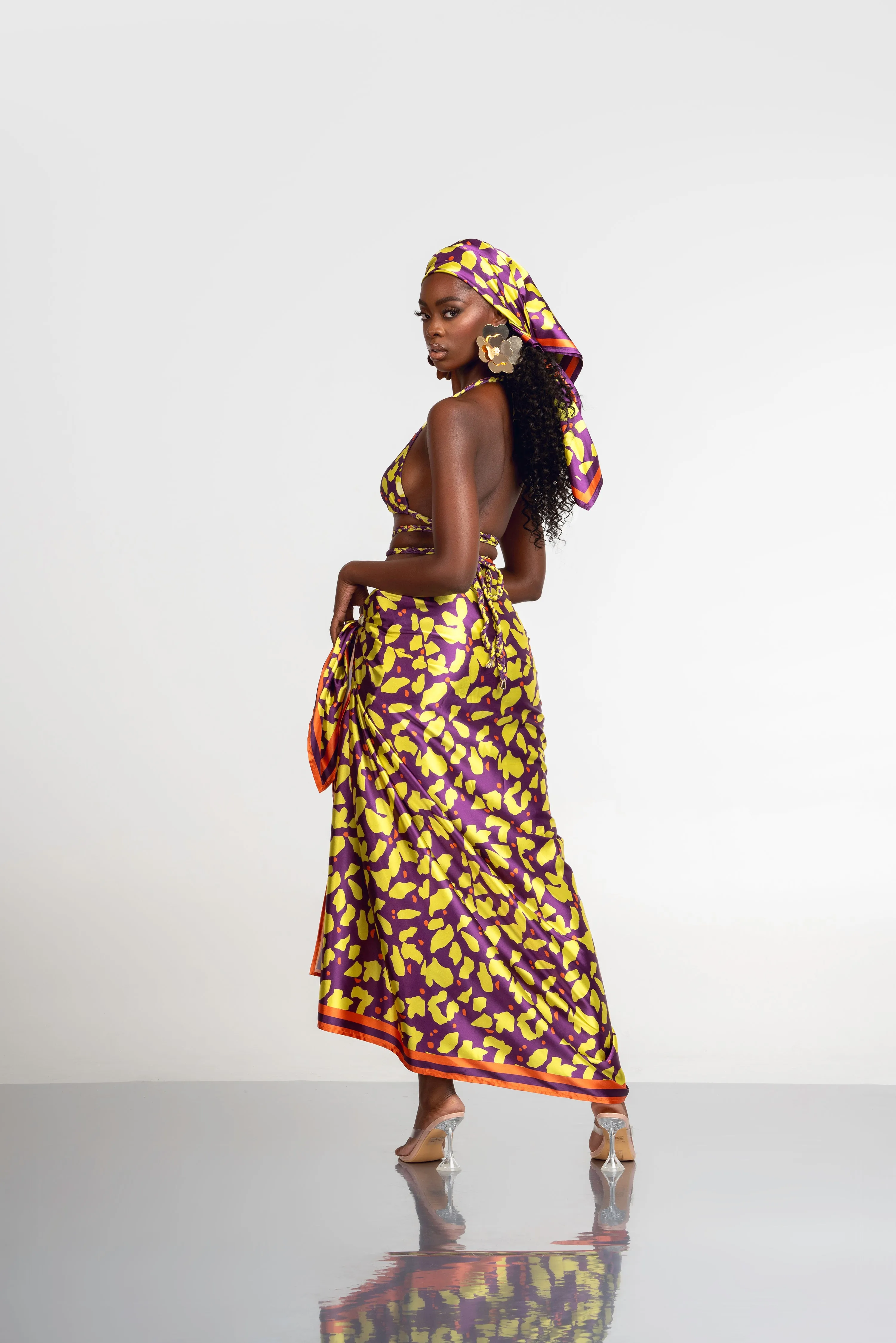 SAKI XL SILK SCARF