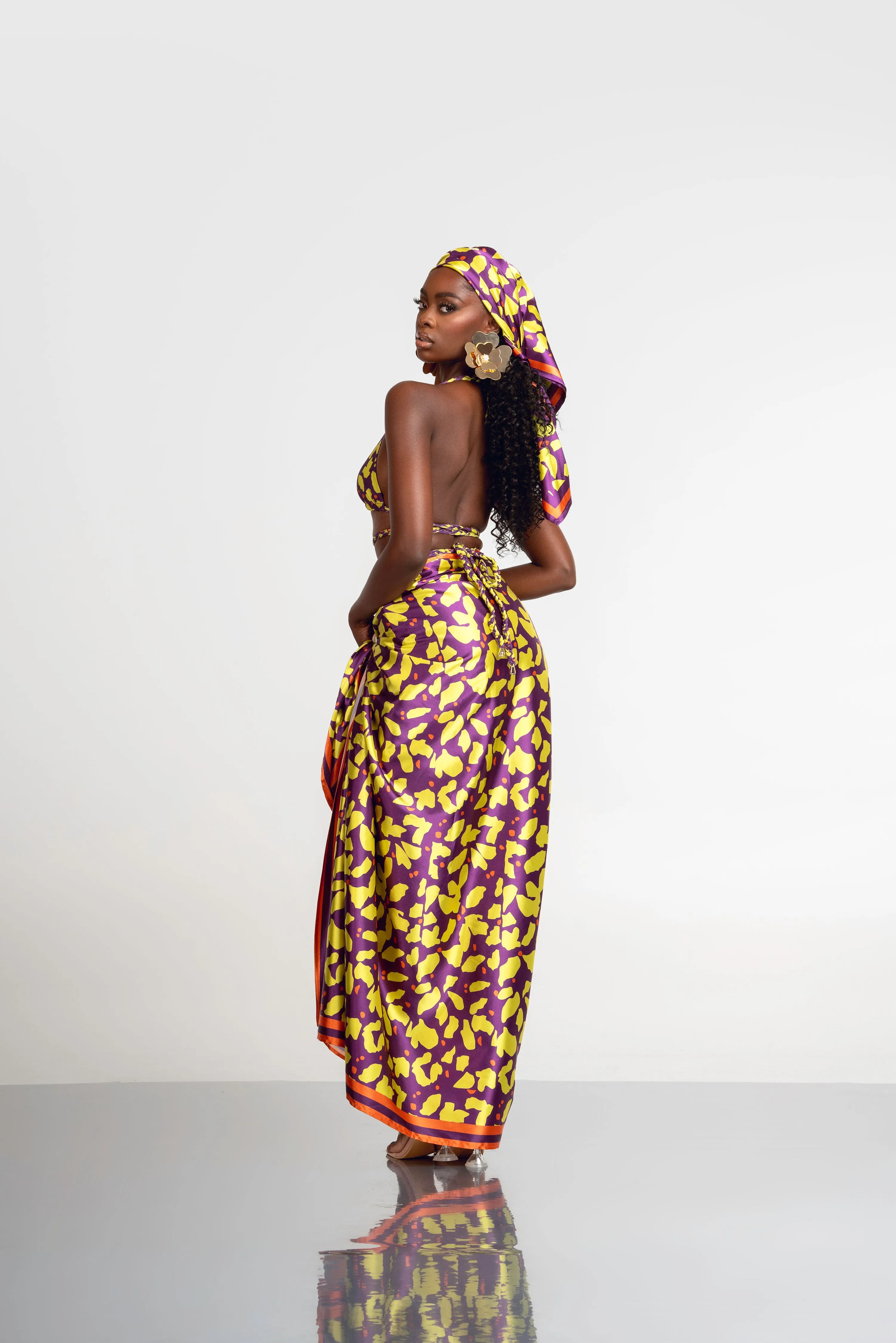 SAKI XL SILK SCARF