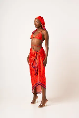 SAMIAH XL SILK SCARF