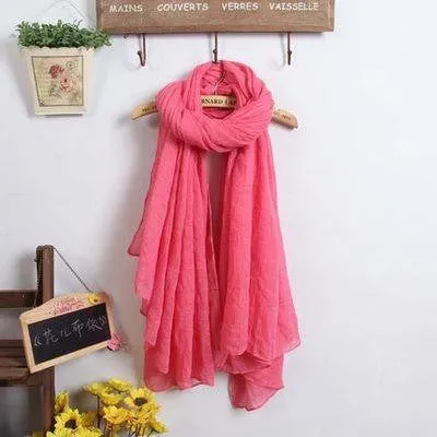 scarf womens scarves women scarfs luxury brand ladies hijab cotton/linen Solid woman silk shawls shawl warm stoles
