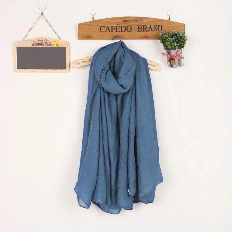 Scarfs for  Women Cotton Line Scarf Solid Color Warm Scarf Holiday Beach Shawl