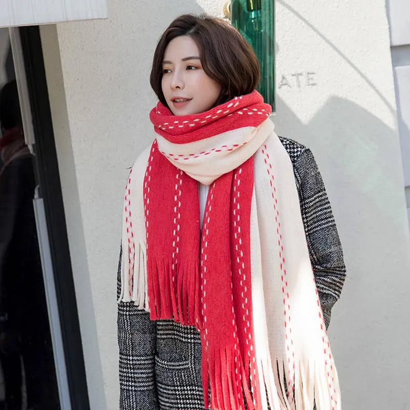 Scarfs for  Women Foulard Hijab Femme Bandana Wool Poncho Women Scarf for Ladies