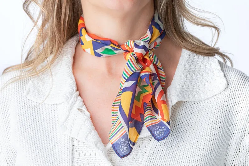 Scarves , imprinted Mayo Clinic logo