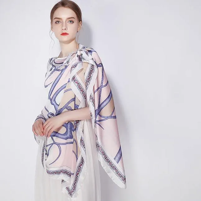 Scarves Womens Shawl Scarf Polyester Long Smooth Scarves Wrap