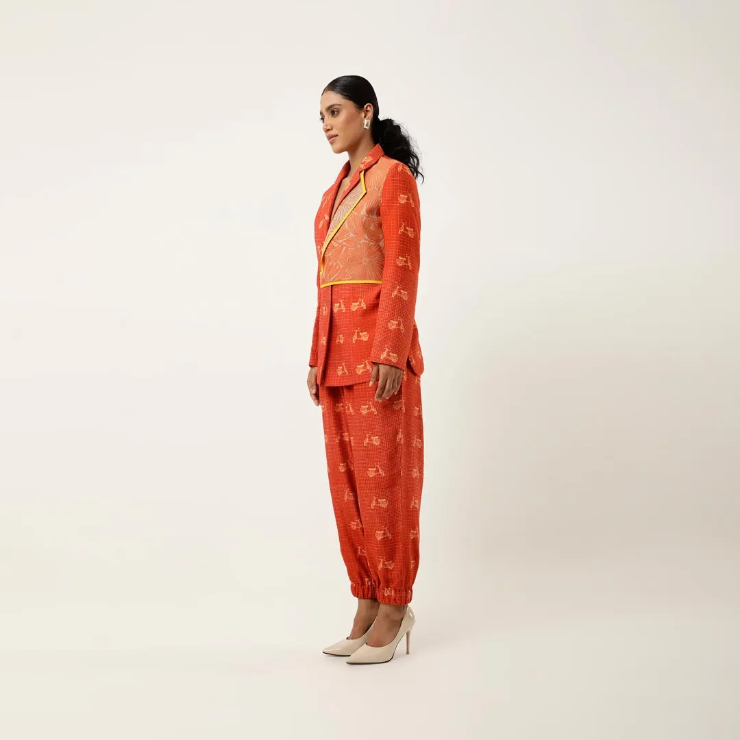 SCOOTER PRINTED JACKET WITH JOGGERS