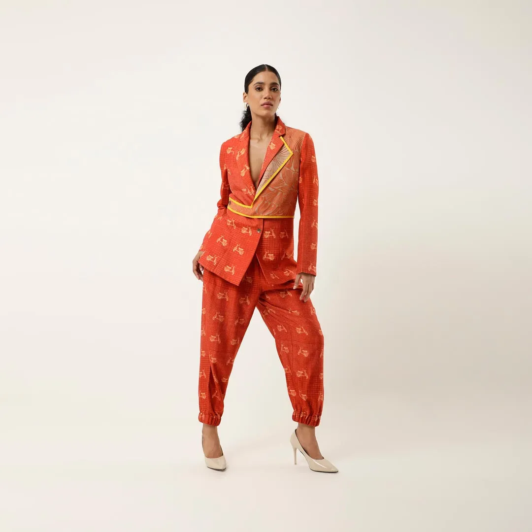 SCOOTER PRINTED JACKET WITH JOGGERS