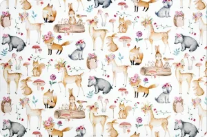 Shannon Fabric - 58/60" wide/2.5mm - Sweet Darlings Digital Cuddle® Snow - sold by the 1/2 yard