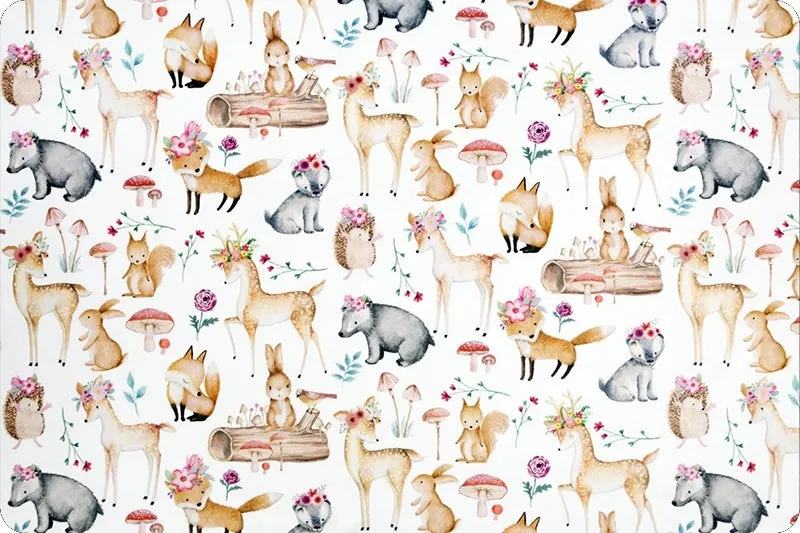 Shannon Fabric - 58/60" wide/2.5mm - Sweet Darlings Digital Cuddle® Snow - sold by the 1/2 yard