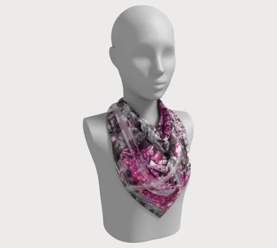 Shine Fuschia - 36" Square Scarf
