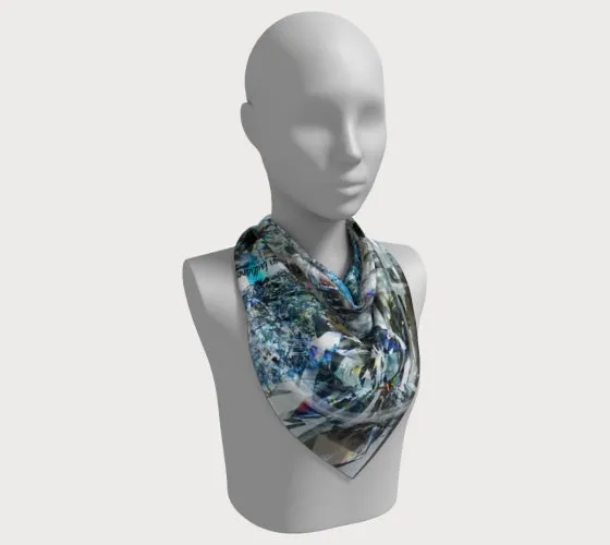 Shine Saphire - 36" Square Scarf