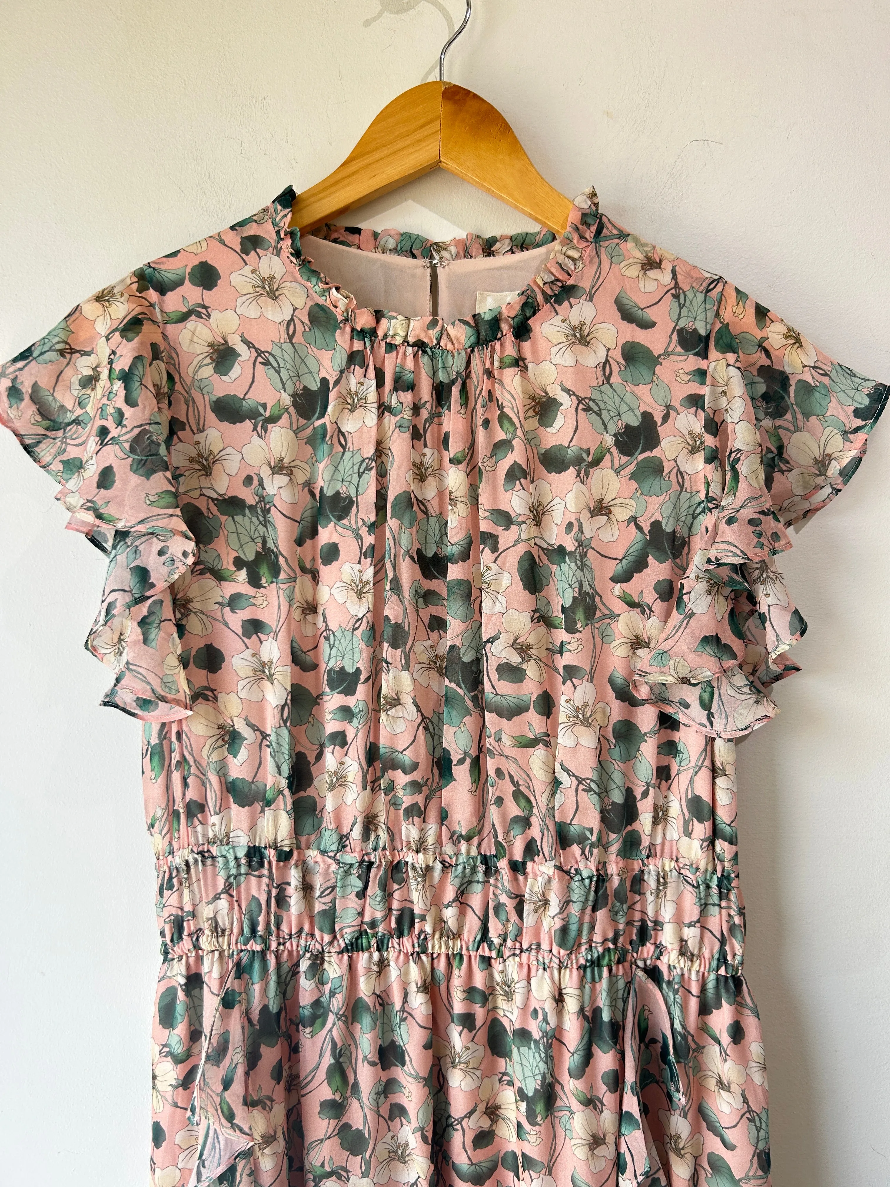 Shoshanna Midnight Pink Floral Dress