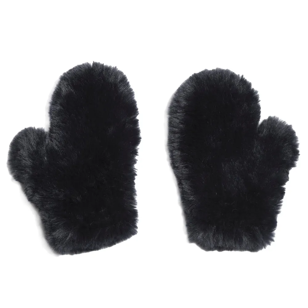 Signature Knitted Faux Fur Mitten