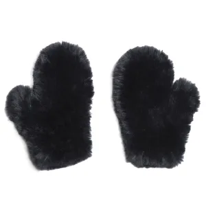 Signature Knitted Faux Fur Mitten