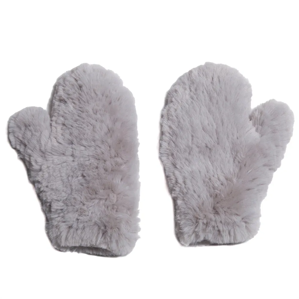 Signature Knitted Faux Fur Mitten